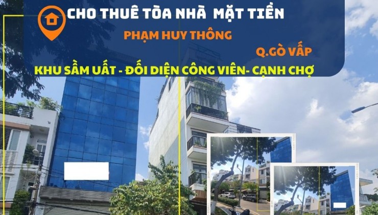 Cho thuê Building Mặt Tiền Phạm Huy Thông 125m2, 4 LẦU, CÓ THANG MÁY